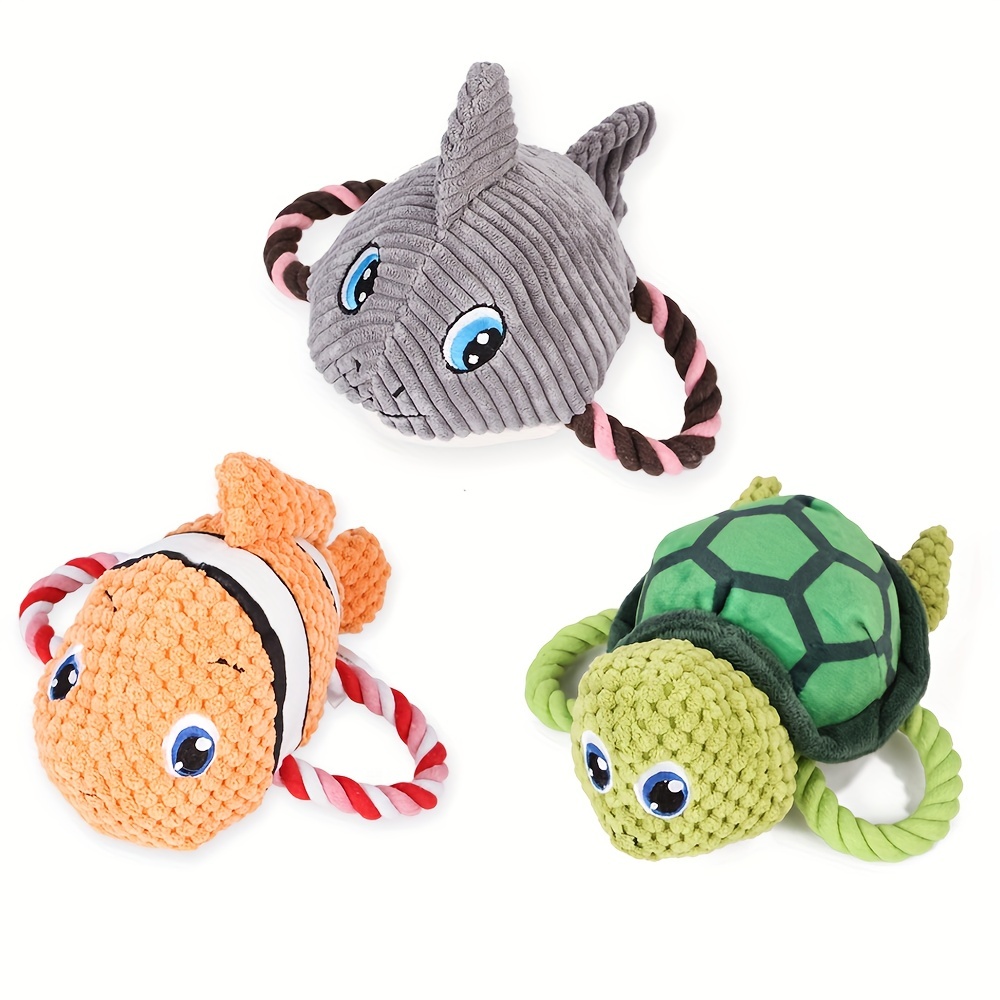 Interactive Turtle Rope Toy